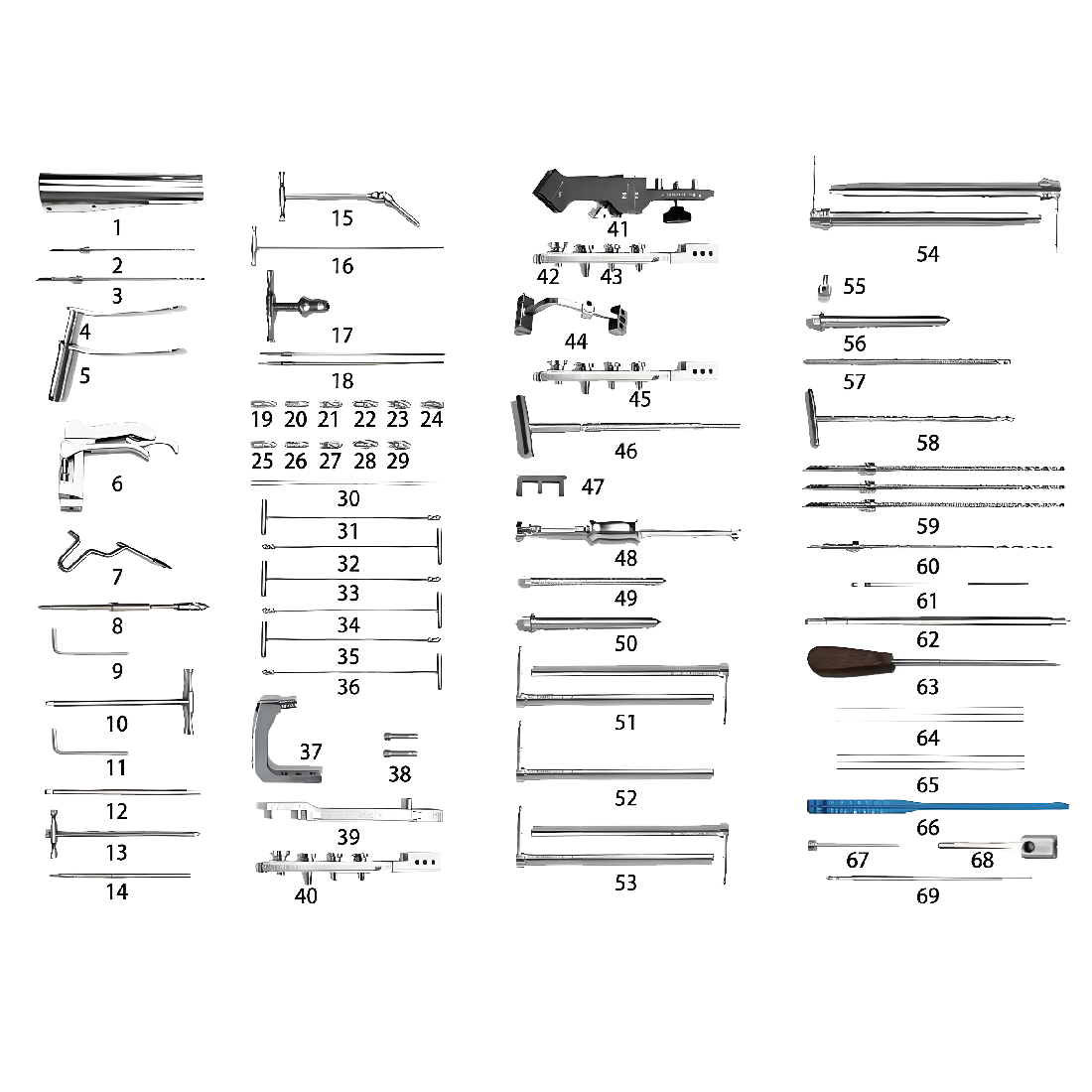 Набор инструментов для большеберцового блокирующего ногтя (Ⅲ)