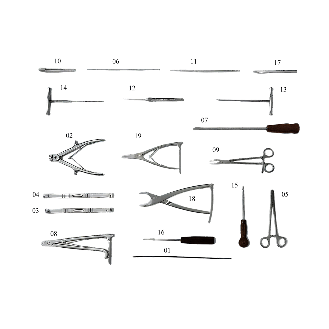 Набор инструментов для травм имплантатов