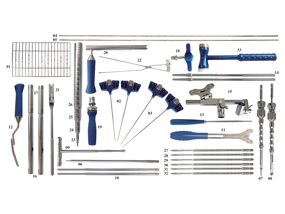 Instrument Set for Internal Spinal Fixation System